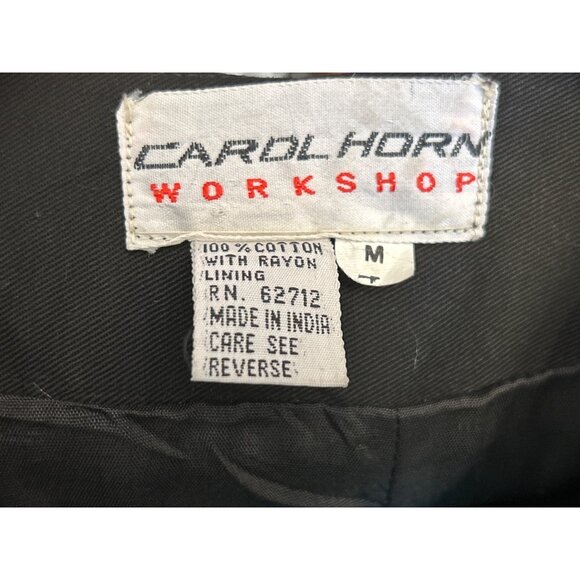 Vintage 1990s Carol Horn Patchwork Western Travel Vest Southwest Cowgirl Boho - Picture 6 of 7